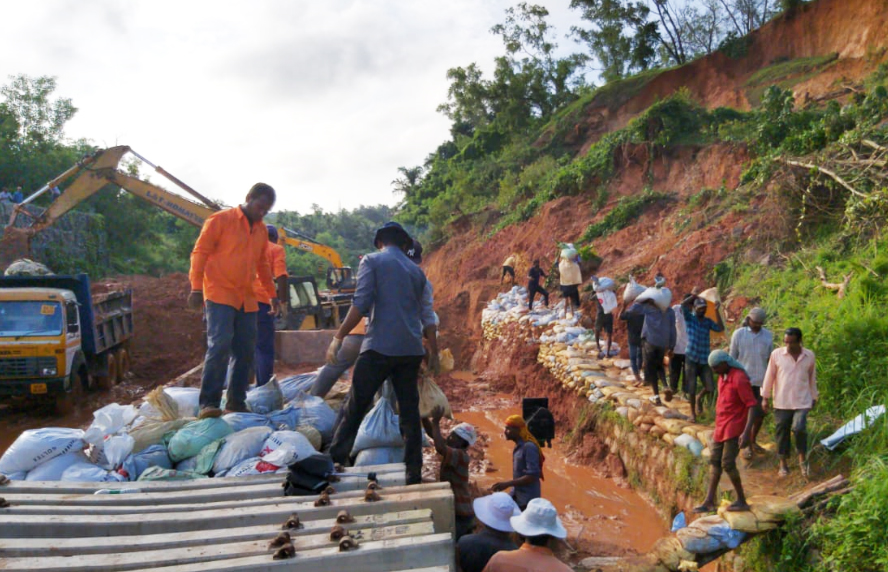 landslide in kulshekar stretch